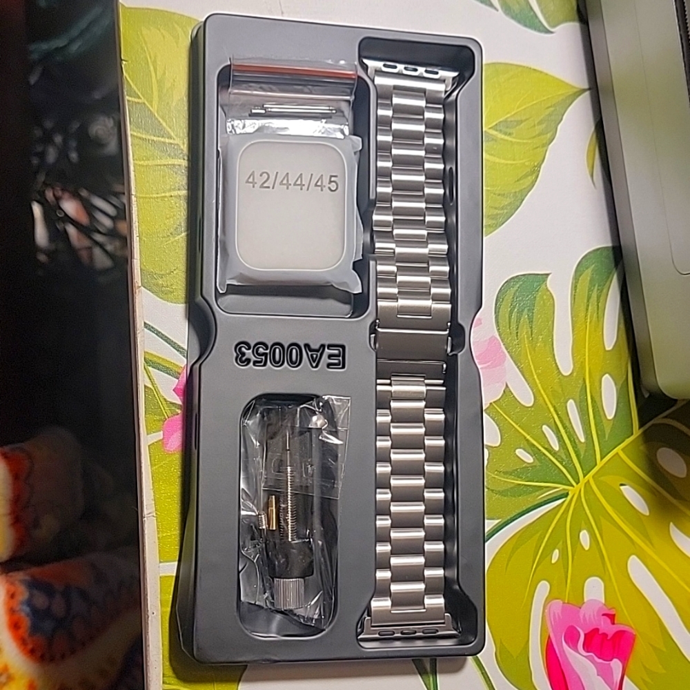 Men's stainless steel apple watch band